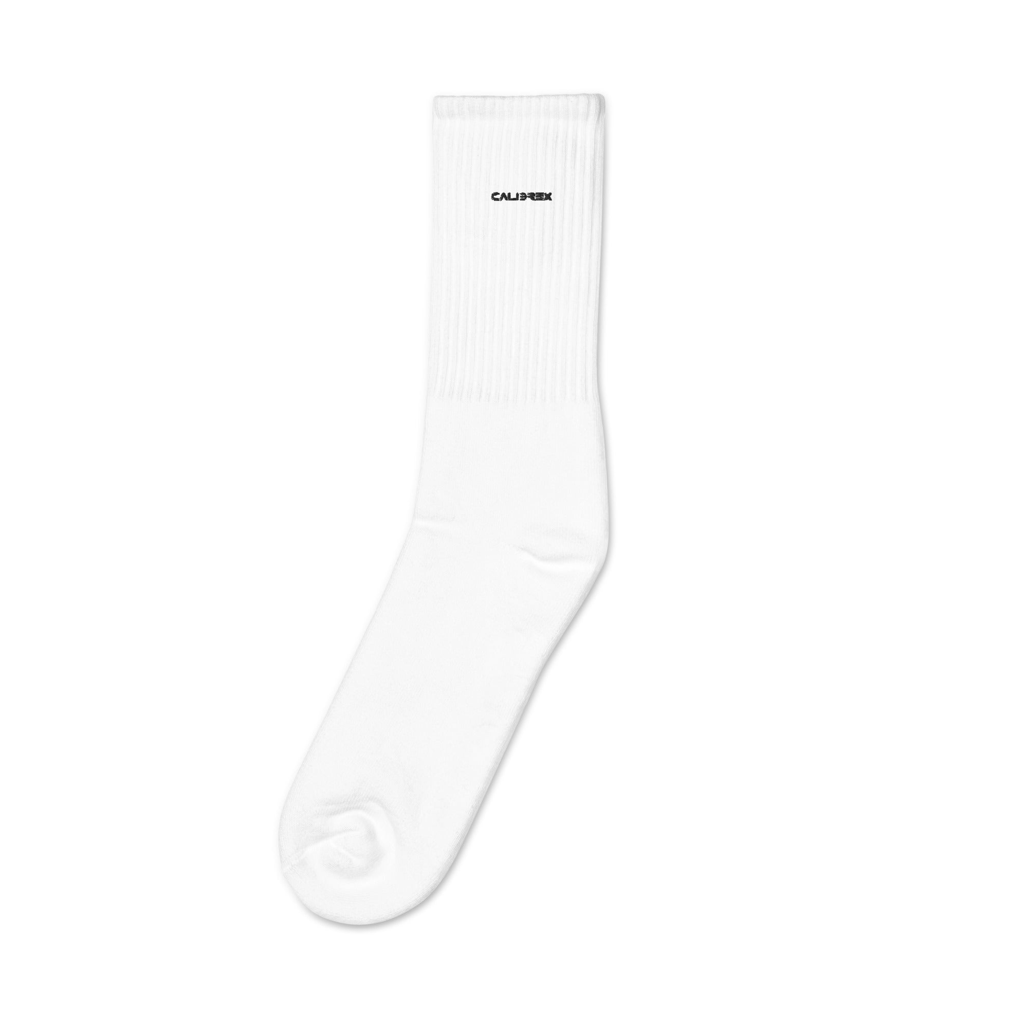 Calibrex Embroidered Crew Socks | Made in USA