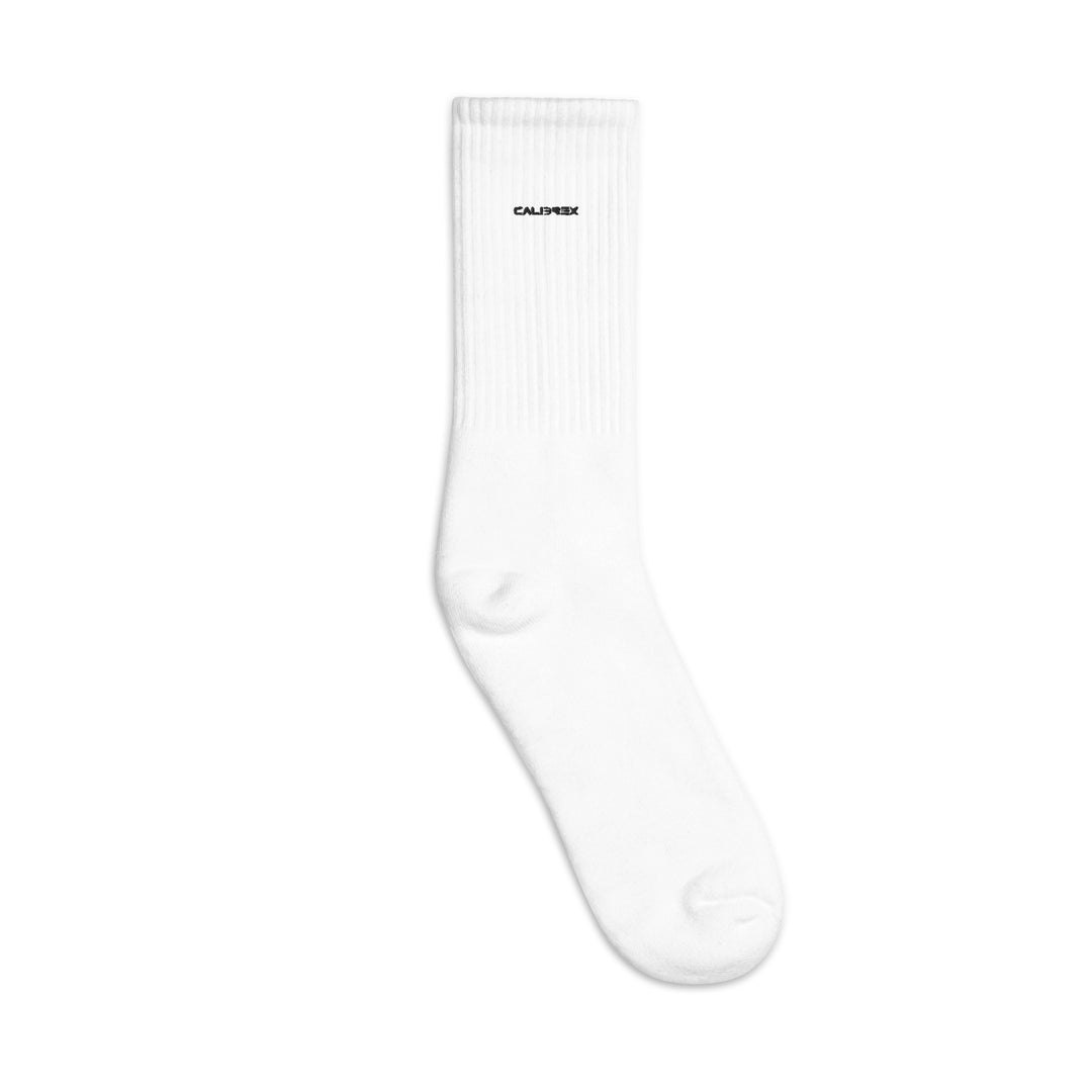 Calibrex Embroidered Crew Socks | Made in USA